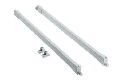GTV MODERN BOX PRO Geländer, längs, quadratisch, L=450 mm, grau, PB-MBPRO-RELKW 