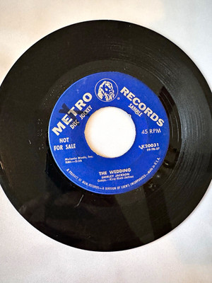 Shirley Jackson Metro K20031 ''The Wedding'' / ''Wait For Me'' 7'' 45 Sample NFS