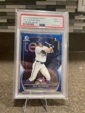 2023 Bowman Draft Jace Bohrofen Chr Blue Refractor 1st Prospect #/150 PSA 10