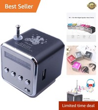 Mini Bluetooth Speaker, Wireless Music Player Portable FM Radio Speakers Digi...