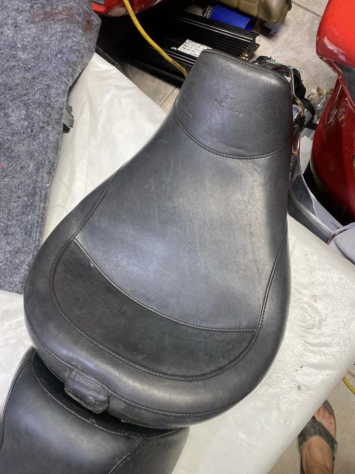 Mustang винтажное сиденье Harley Road King 1997-2007 широкое туристическое FLHR Street Glide - Изображение 3 из 4