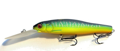 Megabass Live-X Leviathan Wobbler, Crankbait, Kunstköder, 9 cm, Suspending