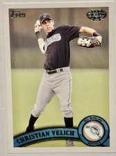 2011 Topps Pro Debut Christian Yelich GCL Marlins Prospect Rookie Card. rookie card picture