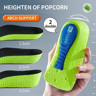 Orthopädische Einlegesohle High Pads 2.0, Höhenerhöhung Einlegesohlen Beinlänge Fußgewölbestütze