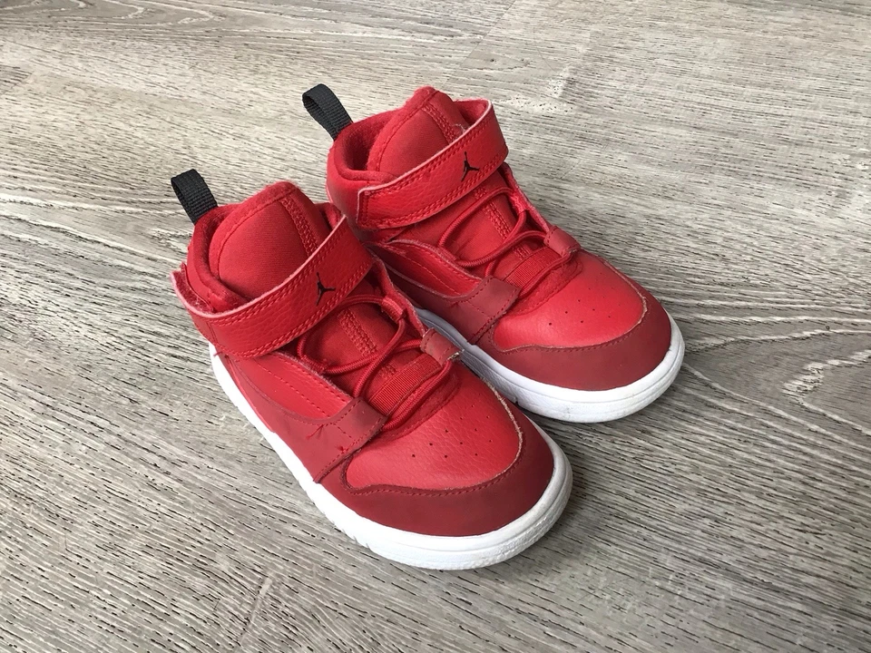 Air Jordan Fadeaway AO1332-600 Red Basketball Youth Size 9C Shoes Baby Toddler - Image 3 of 4