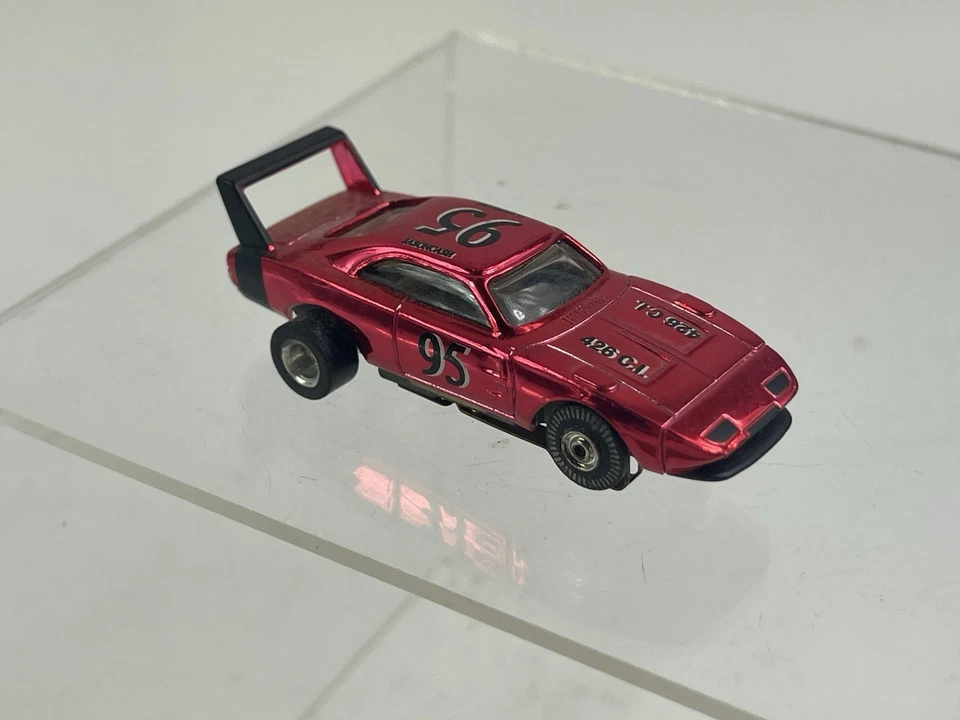 Johnny Lightning Polar Lights Thunderjet Dodge Daytona Jasoncash 95 Chrome red - Image 3 of 4