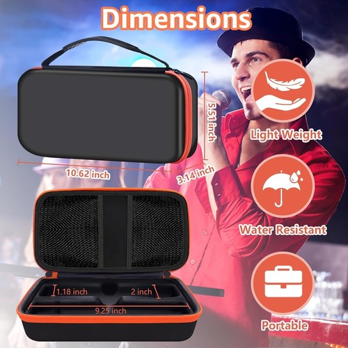 Wireless Microphone Case Compatible with Wireless Two Microphone Portable - Picture 3 of 6