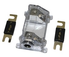 Nickel Plated Anl Fuse Holder 0Ga 2 Ga In Out Car Amp Installation 250A Fuse