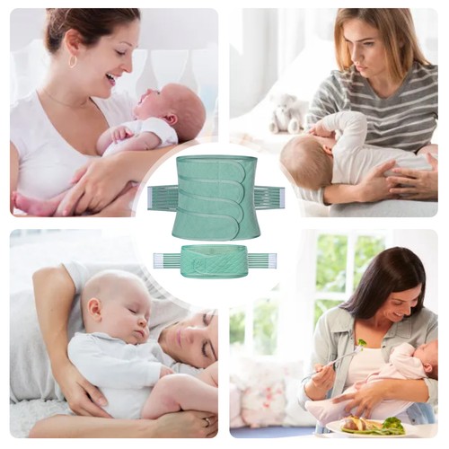 Postpartum Belly Band Abdominal Binder Post Surgical Wrap Recovery Support Belt - Picture 4 of 21