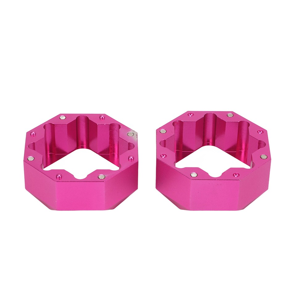 (Pink)Octagonal Billiard Chalk Storage Box 2 Layer Aluminum Chalk