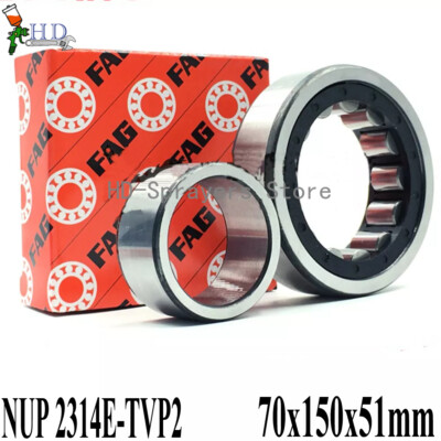 1PCS NEW FAG NUP 2314E-TVP2 Cylindrical Roller Bearing 70x150x51mm freight free