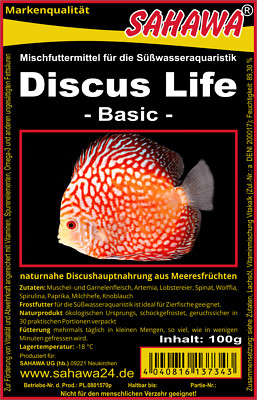  Diskusfutter Life-Basic- 5x100g Blister Fischfutter Frostfutter SAHAWA