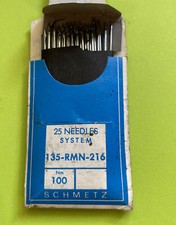 NOS 135-RMN-216- 100-UNION SPECIAL-SEWING NEEDLES PK.OF 25 FREE SHIPPING