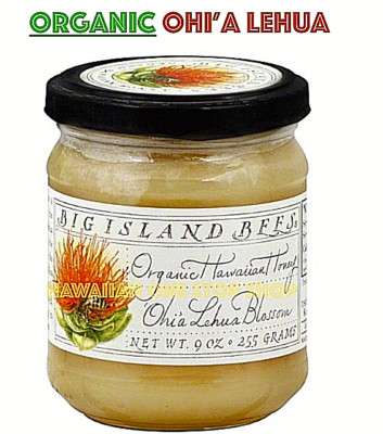 HAWAIIAN HONEY Big Island Bees Organic OHIA LEHUA Blossom RAW PURE HONEY FRESH