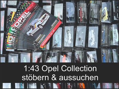 Opel Collection 1:43 Eaglemoss Kapitän Kadett Manta u.v.m