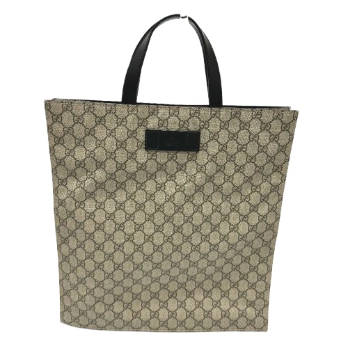 Gucci GG Supreme sac fourre tout sac à main toile beige noir aimanté