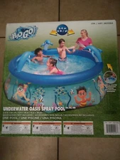 Bestway Kids 8' Inflatable Above Ground Swimming Pool Oasis Spray Pool H2OGO!