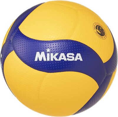 MIKASA V300W JAPAN FIVA Official Volleyball Competition Ball size:5 Yellow Blue