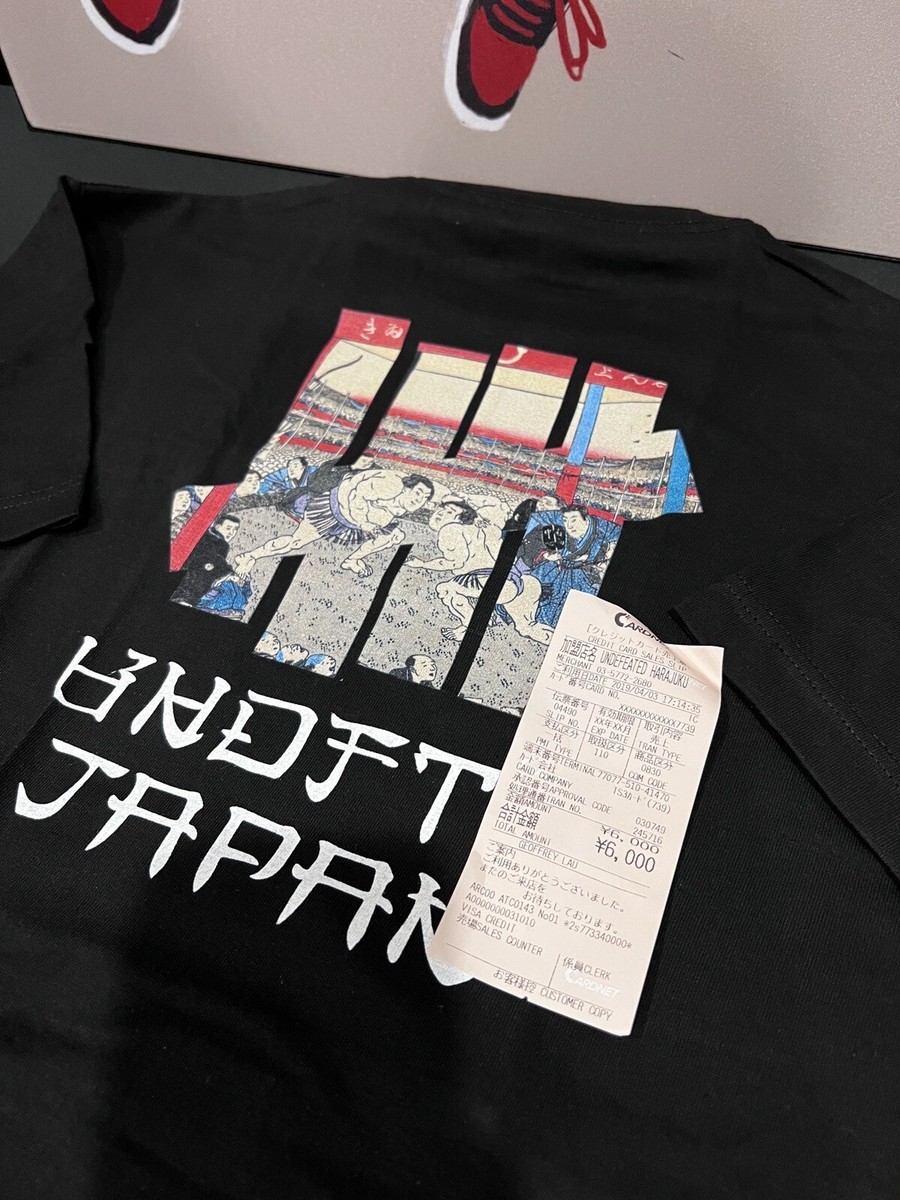 UNDEFEATED UKIYOE SUMO Kabuki T-shirt Japan Limited Black M