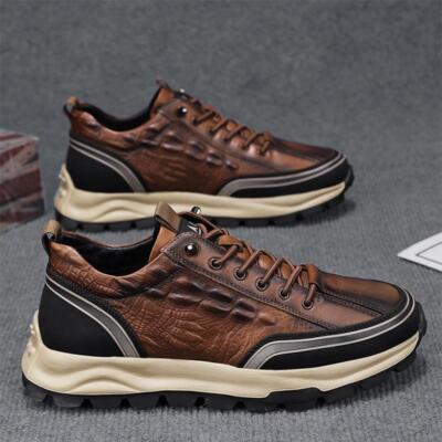 Men's Fashion Casual Flat Pump Sports Shoes Outdoor Sneakers Breathable  Comfort