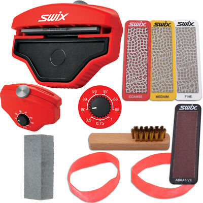 RaceWax Dual Edge Kit 80Dx4 Ski Base-Side Tool + Diamonds +Gummi & More