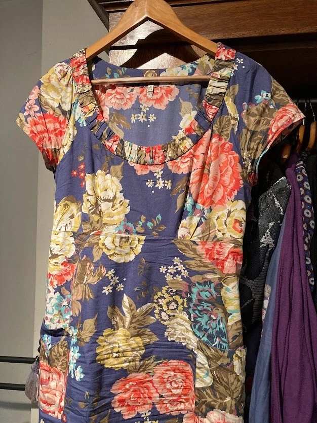 Joules Macee Dress Floral Cotton Pockets | eBay