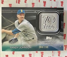 2021 Topps Series 2 Randy Johnson 70th Anniversary Logo Patch  #T70P-RJ 284/299
