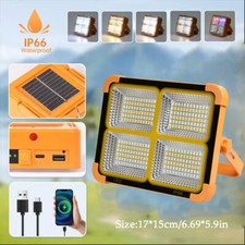 50000LM LED Work Solar Light Rechargeable Flashlight Floor Lamp 5 Lighting Modes