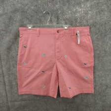 Vineyard Vines Mens Shorts Size 40 9" Inseam Stretch Cotton Blend Pink New