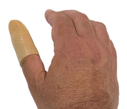 2 Punte Per Pollice Magiche Color Carne In Gomma - Trucco Di Magia Close Up Per Scomparire Fazzoletti E Oggetti