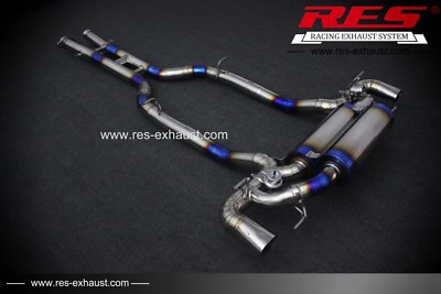 RES TITIAIUM VALVTRONIC CATBACK EXHAUST FOR  MERCEDES BENS 5.2 SLS (C197) 2011+ 