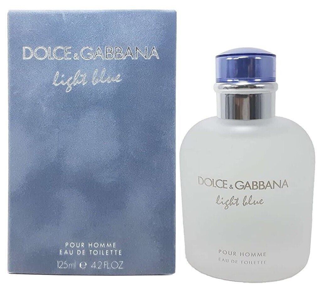 Dolce & Gabbana Eau de Toilettes Spray, Light Blue, 4.2 Fl Oz For Men  or/and Pour Homme