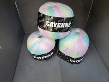 Cayenne Fezza ITALY Yarn 40 cotton 3 pcs