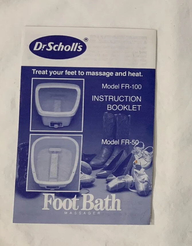 Dr Scholls Foot Bath Massager Heat Vibrating Foot Soak Machine Model
