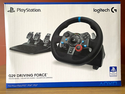 Logitech G G29 Driving Force Racing Wheel & Pedals Force Feedback USB PS5 PS4