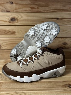 Size 10.5 Nike Air Jordan 9 Golf NRG PGA Masters Woods Brown FN6929-200