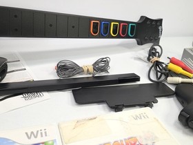Nintendo Wii Console Guitar Hero Bundle W/ Guitar Hero Aerosmith