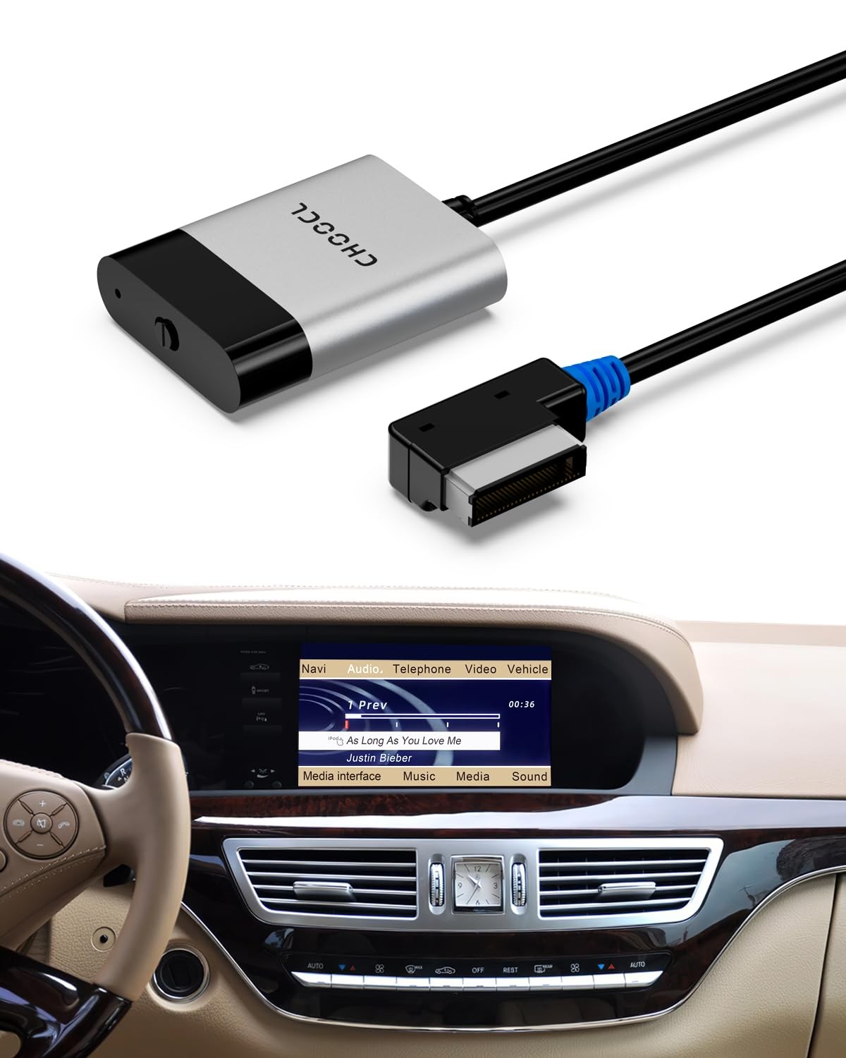 2008-2012 Mercedes-Benz AMI Port Bluetooth Car Audio Adapter