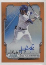 2019 Bowman Sterling Orange Refractor 5/75 Julio Pablo Martinez Auto 0m8