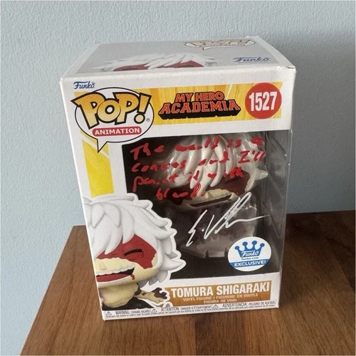 Funko Pop!  My Hero Academia Tomura Shigaraki #1527 AUTOGRAPHED SLIGHTLY DAMAGED