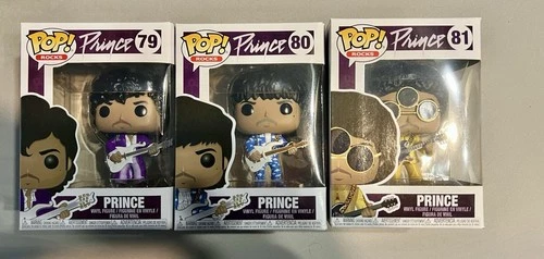 FUNKO POP ROCKS! Prince#79, #80, #81. Lot Of 3
