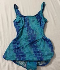 Vintage Jantzen Womens 1-Piece Swimdress Size...