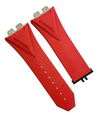 Hublot Big Bang Sang Bleu 45mm 30mm x 22mm Red Rubber Watch Strap Authentic OEM