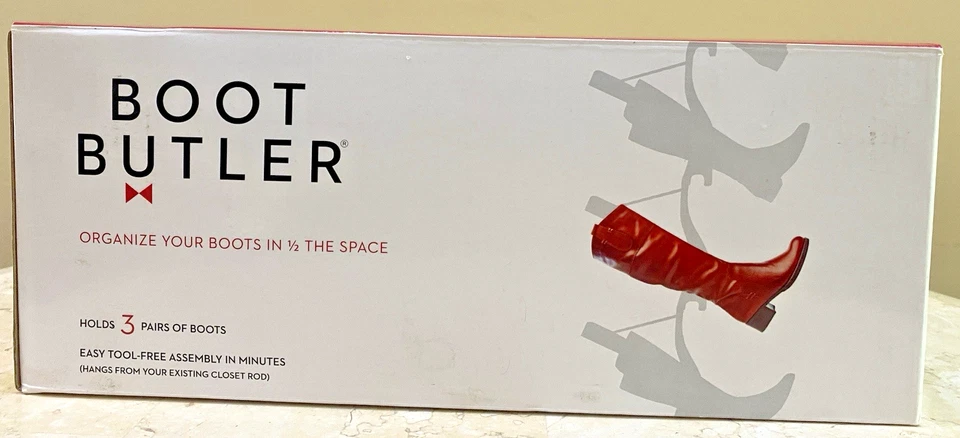 Boot Butler The Original Hanging Boot Rack & Boot Shaper Black/Chrome BRAND NEW! - Image 2 of 4