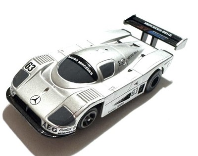 TOMY AFX Super G + Plus EX-001 Sauber Mercedes C9 #63 HO Slot Car Very Nice!