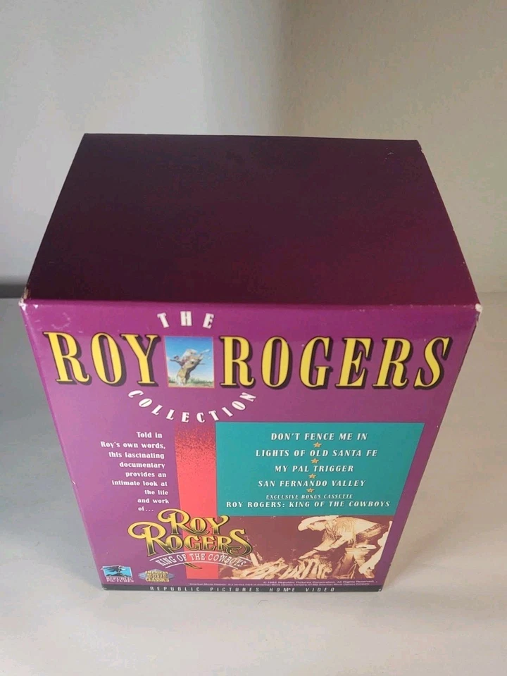 Vintage 1992 Roy Rogers Collection Box Set of 5 VHS Tapes, Sealed - Image 4 of 4