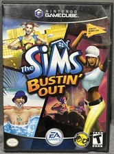 Vintage Nintendo Gamecube The Sims Bustin Out Nudist Colony Complete Video Game