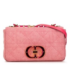 Dior Medium Denim Macrocannage Caro Bag Pre-L...