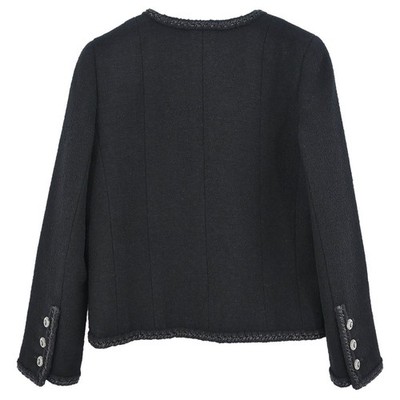 Chanel Single Breasted Jacket Black 08A #36 166619 | eBay
