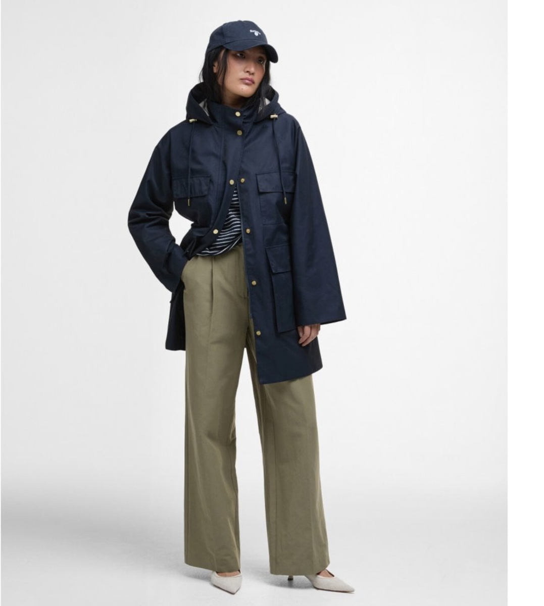週末セール Barbour Hooded Hunting size40 navy Barbour Hooded Hunting Coat size 40 Navy 【公式通販】